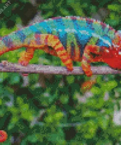 Panther Chameleon Diamond Painting