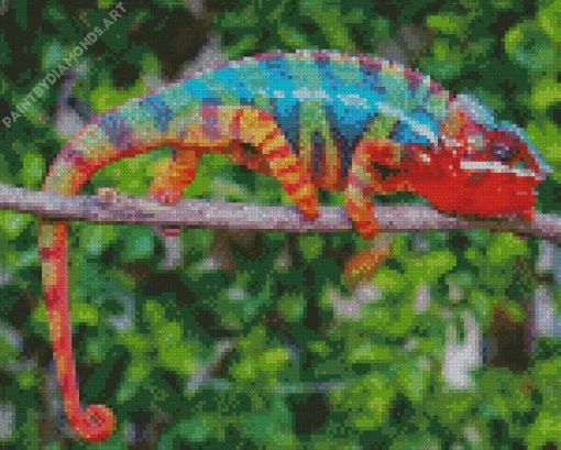 Panther Chameleon Diamond Painting