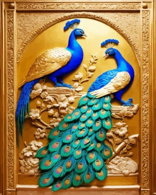 Peacock Couple Diamond Painting