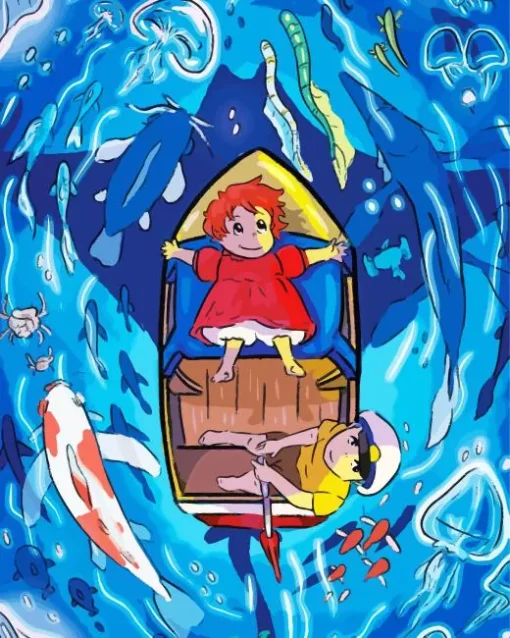 Ponyo Anime Diamond Painting