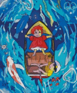 Ponyo Anime Diamond Painting