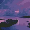 Purple Sunset Diamond Painting