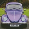 Purple Volkswagen Beetle Diamond Painting