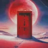 Red Fantastic Door Diamond Painting