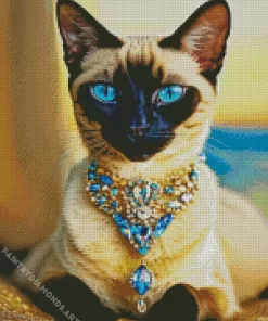 Rich Siamese Cat Diamond Painting