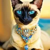 Rich Siamese Cat Diamond Painting