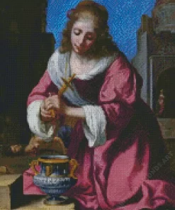 Saint Praxedis by Johannes Vermeer Diamond Painting