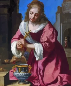 Saint Praxedis by Johannes Vermeer Diamond Painting