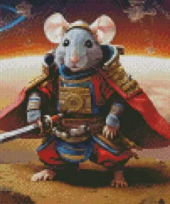 Samurai Mouse Diamond Painting