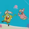 Spongebob And Patrick Jellyfishing Diamond Painting