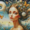 Surrealism Lady Art Diamond Painting