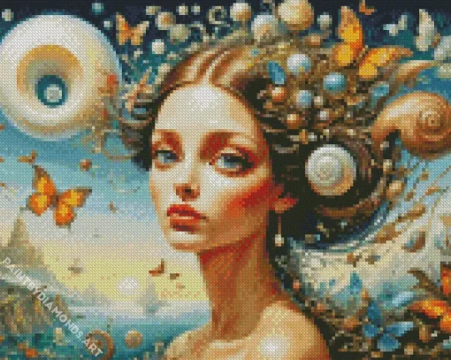 Surrealism Lady Art Diamond Painting