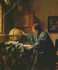 The Astronomer by Johannes Vermeer Diamond Painting