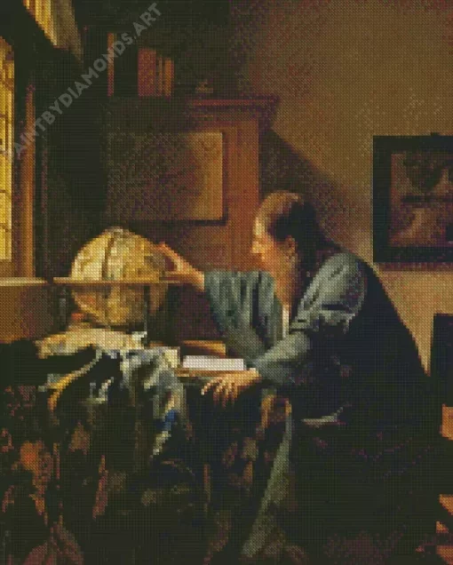 The Astronomer by Johannes Vermeer Diamond Painting