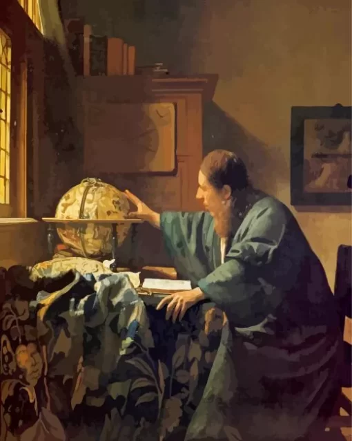 The Astronomer by Johannes Vermeer Diamond Painting