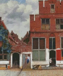 The Little Street by Johannes Vermeer Diamond Painting