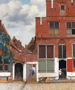 The Little Street by Johannes Vermeer Diamond Painting