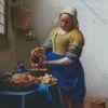 The Milkmaid by Johannes Vermeer Diamond Painting