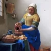 The Milkmaid by Johannes Vermeer Diamond Painting