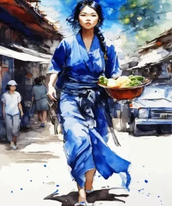 Vietnamese Girl Diamond Painting