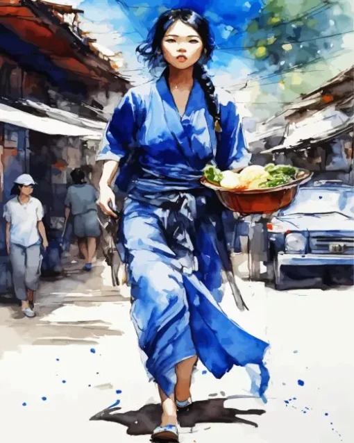 Vietnamese Girl Diamond Painting