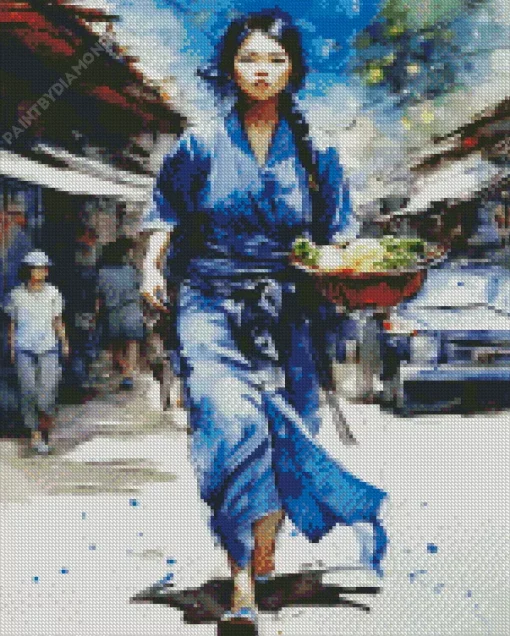 Vietnamese Girl Diamond Painting