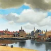 View Of Delft by Johannes Vermeer Diamond Painting