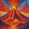 Volcano Art Diamond Painting