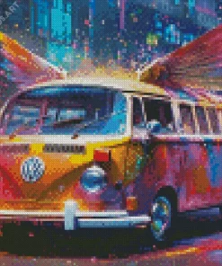 Volkswagen With Wings Diamond Painting