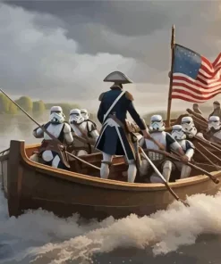 Washington Crossing The Delaware Art Diamond Painting