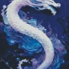 White Chinese Dragon Diamond Painting