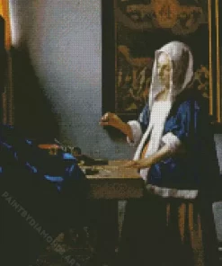 Woman Holding A Balance Diamond Painting