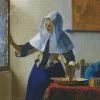 Woman With a Water Jug by Johannes Vermeer Diamond Painting