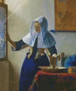 Woman With a Water Jug by Johannes Vermeer Diamond Painting