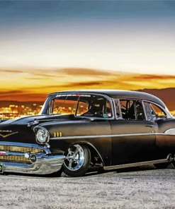 Black 57 Chevy Diamond Painting