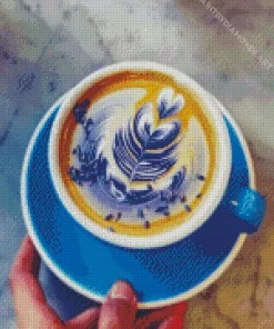 Blue Coffee Cup Diamond Painting