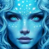 Blue Female Diamond Painting