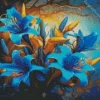 Blue Lilies Diamond Painting