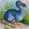 Blue Dodo Bird Diamond Painting