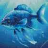 Blue Fish Underwater Diamond Painting