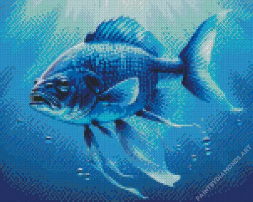 Blue Fish Underwater Diamond Painting