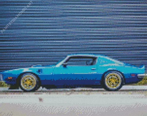 Classic Blue Firebird Diamond Painting