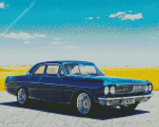 Classic Blue Ford Falcon Diamond Painting