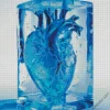 Frozen Blue Heart Diamond Painting