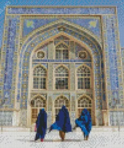 Herat Central Blue Mosque Diamond Painting