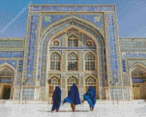 Herat Central Blue Mosque Diamond Painting