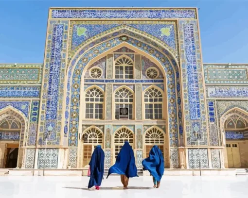 Herat Central Blue Mosque Diamond Painting