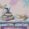 Teapot on Books Diamond Painting