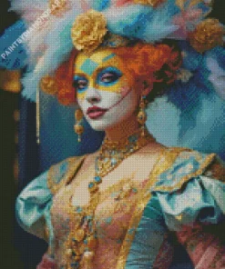 Beautiful Female Clown Diamond Painting