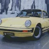 Beige Porsche 911 Diamond Painting